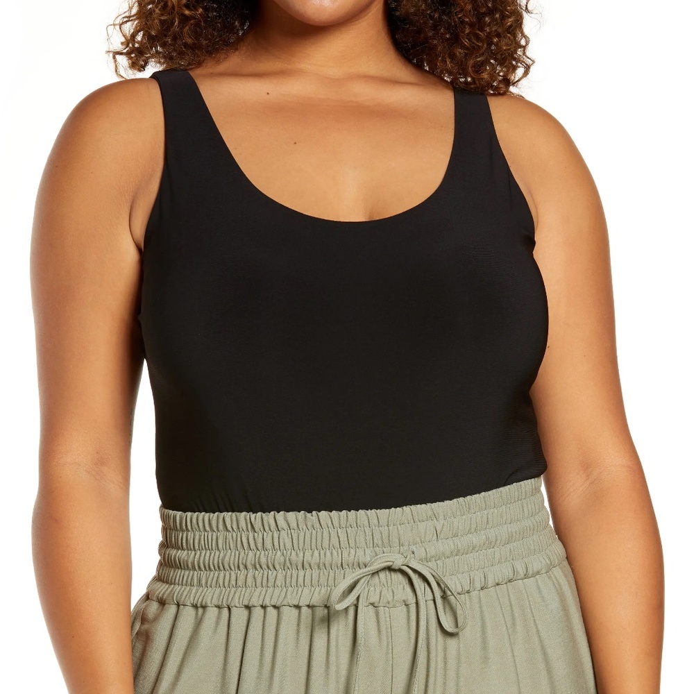 Nordstrom Open Edit Scoop Neck Bodysuit